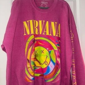 Nirvana Graphic Sweatshirt in Pink